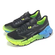 Reebok 慢跑鞋 Floatzig Adventure 1 男鞋 黑 藍綠 漸層 緩衝 厚底 運動鞋 100208169 26.5cm BLACK/LIME/BLUE
