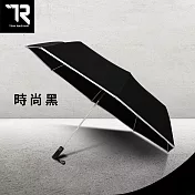 【TDN】超大傘面英爵反光黑膠自動傘 超撥水自動開收傘(防曬降溫自動折傘 雙人傘親子傘B6115K) 紳士黑