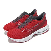 Mizuno 慢跑鞋 Wave Rider 28 男鞋 超寬楦 紅 白 波浪片 支撐 運動鞋 美津濃 J1GC2404-07