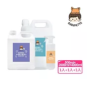 BUBUPETTO-貓咪洗澡清潔用免稀釋次氯酸水-6000mlx1+500mlx1(寵物 環境 器皿 用品)
