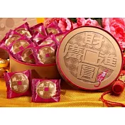 【喜之坊】財圓廣進圓片牛軋糖禮盒x4盒(504g±10g/盒)