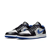 NIKE AIR JORDAN 1 LOW 男籃球鞋-黑藍-553558007 US7 黑色