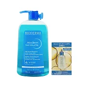 BIODERMA 舒益淨沐浴露+身體精油組(1000ml+5ml) 新版_國際航空版