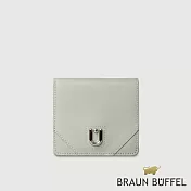 【BRAUN BUFFEL 德國小金牛】台灣總代理 阿莉亞 7卡兩折短夾-薄荷綠/BF843-403-FM