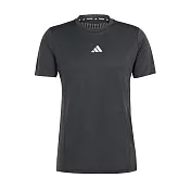 Adidas D4T HR Tee [IS3739] 男 短袖 上衣 運動 健身 訓練 慢跑 吸濕排汗 透氣 修身 黑