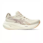 Asics Gel-nimbus 26 [1012B601-250] 女 慢跑鞋 運動 休閒 輕量 支撐 緩衝 彈力 米