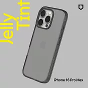 犀牛盾 iPhone 16 Pro Max(6.9吋) JellyTint 透明防摔手機殼-相機鍵開孔版(終身黃化保固) - 酷墨灰