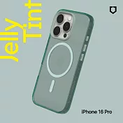 犀牛盾 iPhone 16 Pro(6.3吋) JellyTint(MagSafe兼容)磁吸透明防摔手機殼(終身黃化保固) - 憂墨綠