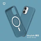 犀牛盾 iPhone 16 Plus(6.7吋) SolidSuit(MagSafe兼容)超強磁吸手機殼 - 深海藍