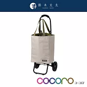 【COCORO】2WAY手提收納折疊推車 共5色- 文青米