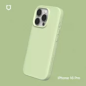 犀牛盾 iPhone 16 Pro(6.3吋) SolidSuit防摔背蓋手機殼-經典款 - 抹茶綠