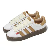 adidas 休閒鞋 Campus 00S 男鞋 女鞋 白 棕 紅 復古 焦糖底 三葉草 愛迪達 IH3284 29cm WHITE/BROWN