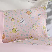 【家適居家】角落小夥伴-床包枕套組-幸運草(兩色)-單人/雙人均一價 粉紅-單人