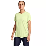 Under Armour 女 Tech Twist 短T-Shirt-1384230-383 L 黃色