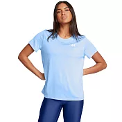 Under Armour 女 Tech Twist 短T-Shirt-1384230-465 L 藍色