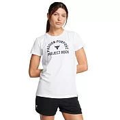 Under Armour 女 Pjt Rock Payoff 短T-Shirt-1389340-100 L 白色