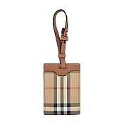 BURBERRY 經典格紋行李吊牌 典藏米色