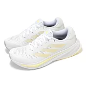 adidas 慢跑鞋 Supernova Rise W 女鞋 白 黃 透氣 輕量 運動鞋 愛迪達 ID3593