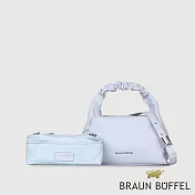 【BRAUN BUFFEL 德國小金牛】台灣總代理 薇拉-A 附背帶小肩包-淡藍色/BF850-51-CBL