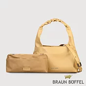 【BRAUN BUFFEL 德國小金牛】台灣總代理 薇拉-A 附背帶大肩包-淺棕色/BF850-52-CR