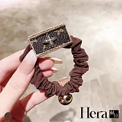 【Hera 赫拉】名牌皮質感造型大腸圈 HRG25 咖啡色