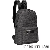 【Cerruti 1881】限量2折 義大利頂級後背包 全新專櫃展示品 (黑色 CEZA06804P)