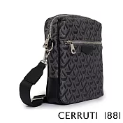 【Cerruti 1881】限量2折 義大利頂級側背包肩背包 全新專櫃展示品 (黑色 CEBO06805P)