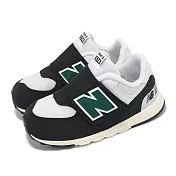 New Balance 童鞋 574 寬楦 黑 沼綠 小童 學步鞋 休閒鞋 親子鞋 魔鬼氈 NB NW574RBG-W