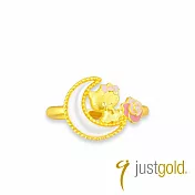 【Just Gold 鎮金店】Hello Kitty薔薇月戀 黃金戒指(港圍) 9 黃金