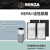適用 Honeywell KJ810G93WTW 智慧商用級空氣清淨機 HEPA+活性碳 濾網 濾芯 濾心