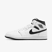 Nike Air Jordan 1 Mid [DQ8426-132] 男 休閒鞋 運動 喬丹 中筒 AJ1 皮革 白 黑