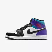 Nike Air Jordan 1 Mid [DQ8426-154] 男 休閒鞋 運動 喬丹 中筒 皮革 AJ1 白藍紫