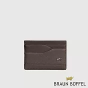 【BRAUN BUFFEL 德國小金牛】台灣總代理 巴雷特 6卡卡夾-咖啡色/BF546-151-GCO