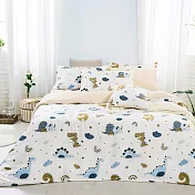 【DUYAN 竹漾】40支100%天絲特大床包三件組 / 恐龍星球 臺灣製