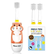 【U】VIVATEC-MEGA TEN 360兒童電動牙刷(含機身1組+刷頭3入)  哈姆太郎