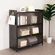 Homelike 喜家居工業風鋼製掀蓋置物櫃(二色)(2414) 午夜黑