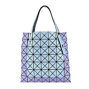 ISSEY MIYAKE 三宅一生 BAOBAO 7x7亮面撞色袋鼠手提包 藍x紫