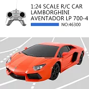 【瑪琍歐玩具】1:24 LAMBORGHINI AVENTADOR LP 700-4 遙控車/46300 橙