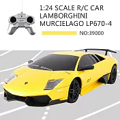 【瑪琍歐玩具】1:24 LAMBORGHINI MURCIELAGO LP670-4 遙控車/39000 黃