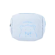 彩虹熊 帆布收納包 CareBears 化妝包 文具 旅行 愛心熊 藍色
