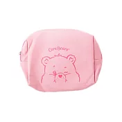 彩虹熊 帆布收納包 CareBears 化妝包 文具 旅行 愛心熊 粉色