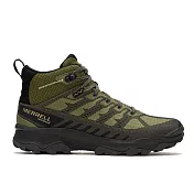 Merrell Speed Eco Mid Wp [ML037539]男 戶外鞋 郊山 防潑水 中筒 止滑 耐磨 綠