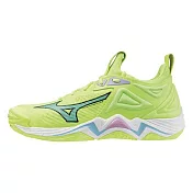 Mizuno Wave Momentum 3 [V1GA231286] 男女 排球鞋 羽排鞋 襪套 緩衝 止滑 螢光綠