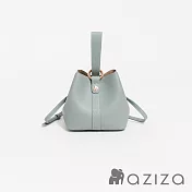 aziza NINA斜背手拎迷你水桶包 鬱蔥綠