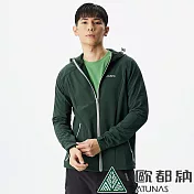 【ATUNAS 歐都納】男款SOFTSHELL日不落抗風彈性外套A1GA2123M- L 叢林綠