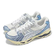 Asics 休閒鞋 GEL-Kayano 14 男鞋 金屬藍 米白 復古 千禧跑鞋 亞瑟士 1203A537102