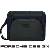 【Porsche Design 保時捷】限量3折 德國頂級旅行肩背包斜背包 全新專櫃展示品 (深藍色 OCL1522BK)