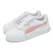 Puma 休閒鞋 Cali Court Lth Wns 女鞋 白 粉 低筒 皮革 小白鞋 39380206