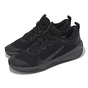 Nike 排球鞋 Omni Multi-Court GS 大童 女鞋 黑 全黑 室內運動 運動鞋 DM9027-001