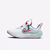 Nike Run Flow GS [DR0472-101] 大童 慢跑鞋 運動 休閒 透氣 柔軟 緩震 白綠